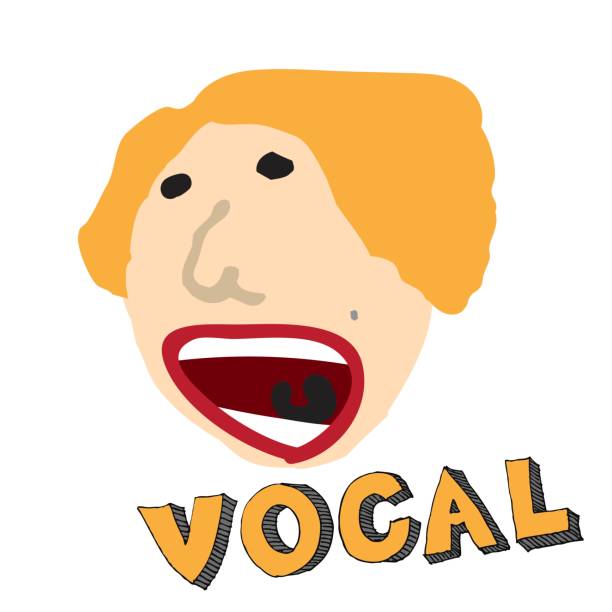a songwriter. Pictures for use in invitation design, greeting cards, sales advertising, product printing, etc. korea singer stock illustrations