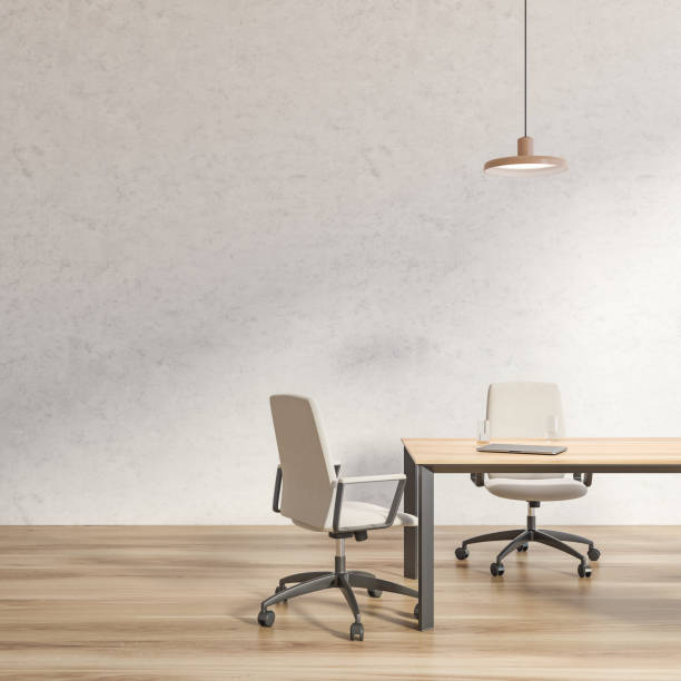 istock White loft conference room with white chairs 1188381157