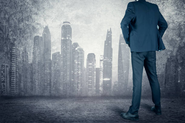 istock man with high buildings background 1188381825