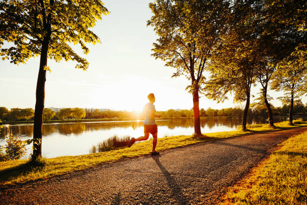 istock Man running in park in summer 1188384250