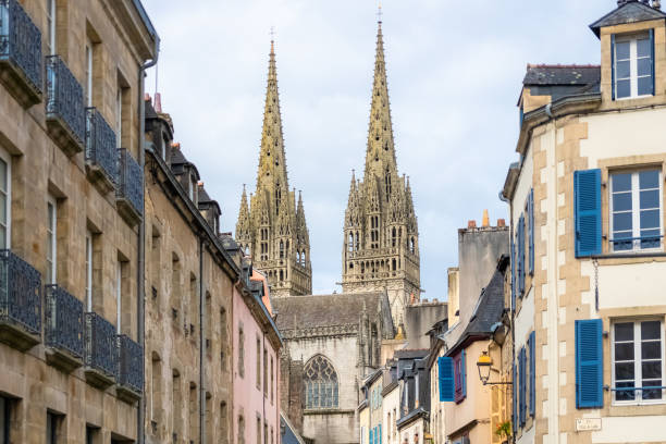istock Quimper in Brittany, the cathedral 1188384540