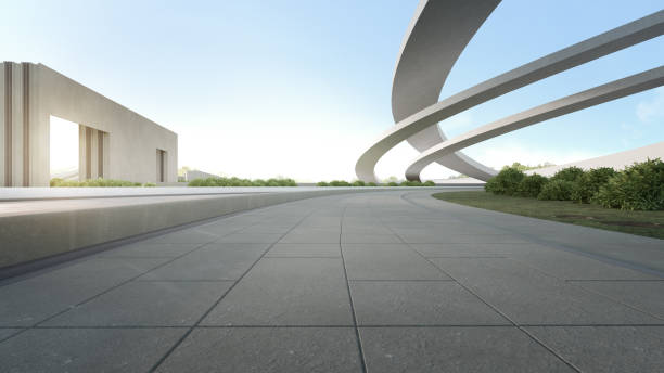 istock Empty concrete floor in city park. 1188385552