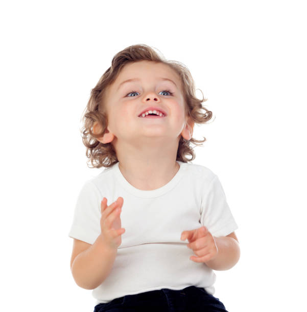 istock Adorable baby with curly hair 1188386341