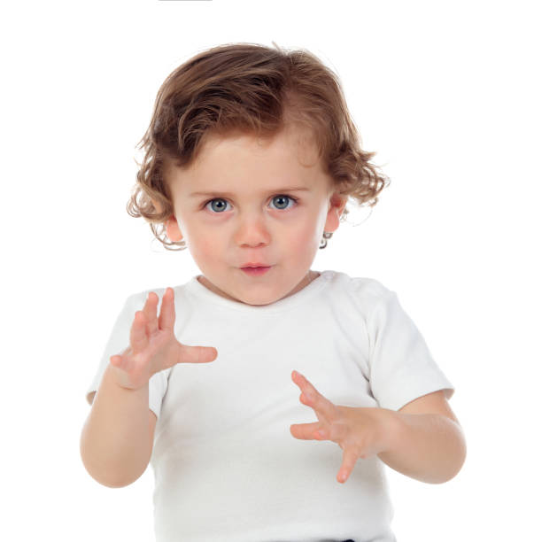 istock Funny baby giving a scare 1188386352