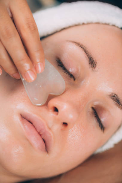 istock Guasha Jade Face Sculpting Massage 1188387765