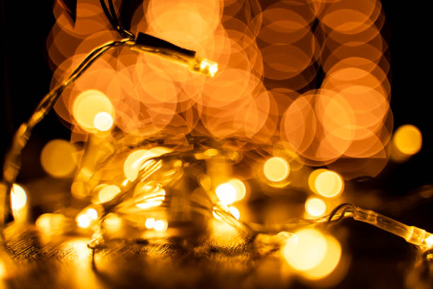 istock Defocused  Christmas lights, Christmas background 1188389061