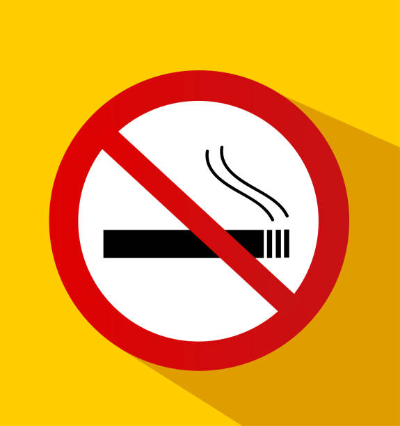 ilustracja wektorowa no smoking sign - exclude stock illustrations