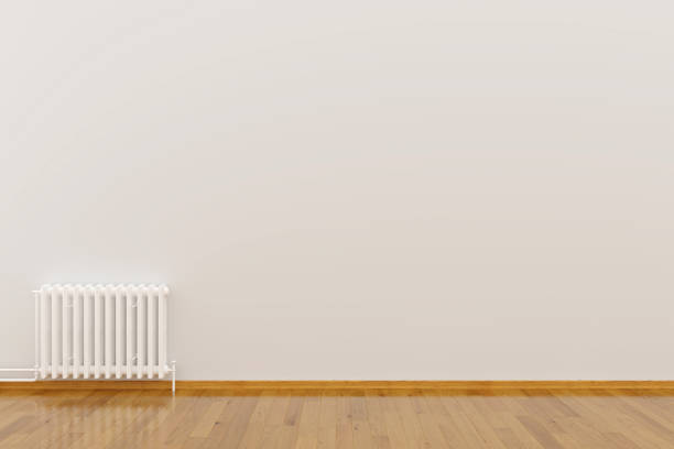 istock Modern empty interior with stone wall and wooden floor. 3d Illustration 1188390869