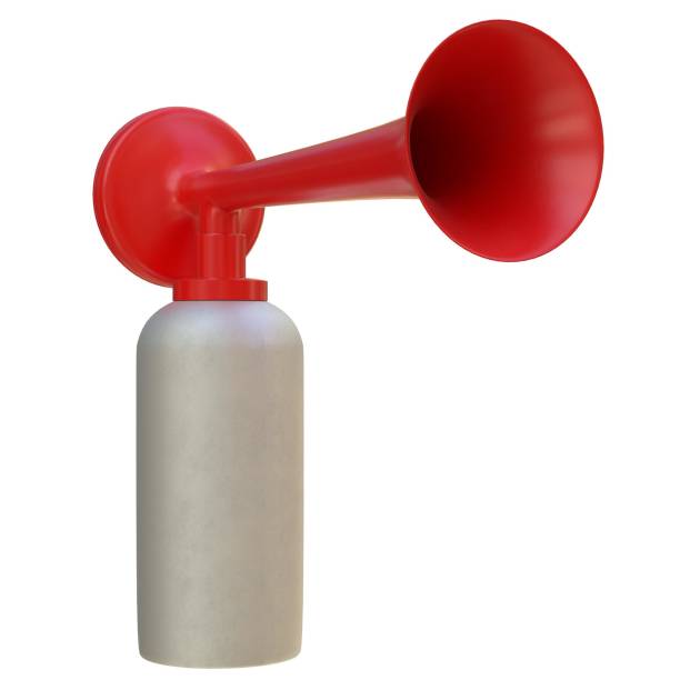 Air Horn Stock Photo - Download Image Now - Portable Air Horn, Cut