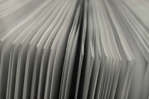 istock Close up beautiful white pages book background texture. Macro Photography view. 1188395607