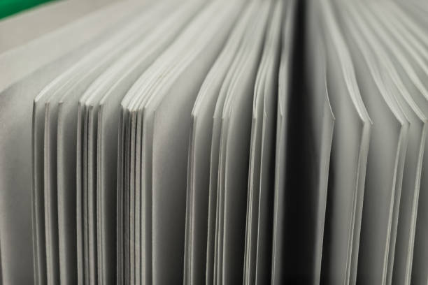 istock Close up beautiful white pages book background texture. Macro Photography view. 1188395646