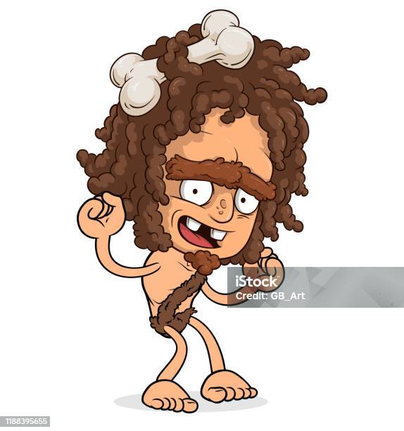 Cartoon Funny Boy Character Ready For Animation Stock Illustration -  Download Image Now - Caveman, Adult, Ancient - iStock