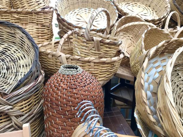 istock Colorful baskets sold in market 1188400046