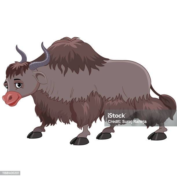 posición seco Gobernador Ilustración de Big Brown Yak With Horns y más Vectores Libres de Derechos  de Animal - Animal, Animal extinto, Animal joven - iStock