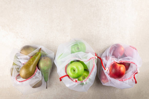 istock Textile Bags with Fruits and Vegetables 1188402846