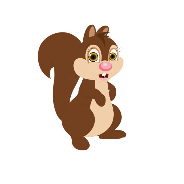Baby Or Pup Squirrel Stock Illustration - Download Image Now - Animal,  Animal Wildlife, Cartoon - iStock