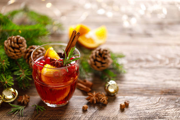 istock Christmas mulled wine. Traditional holiday drink 1188404864