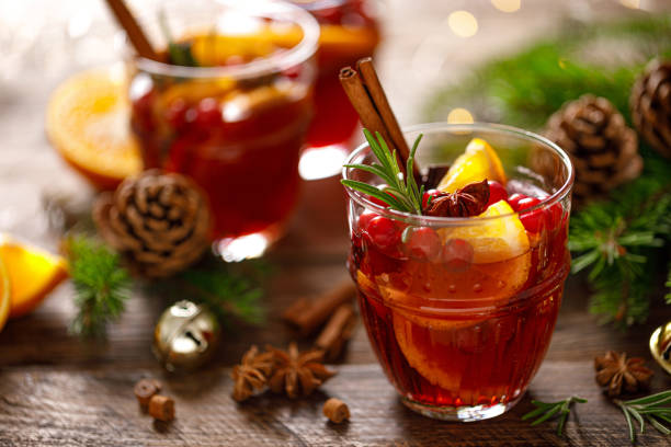 istock Christmas mulled wine. Traditional festive drink 1188404945