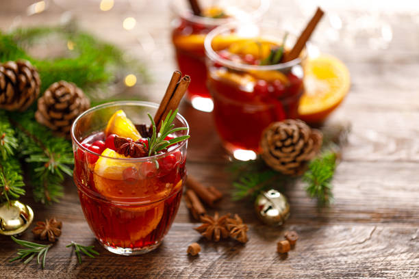 istock Christmas mulled wine. Traditional festive drink 1188404951
