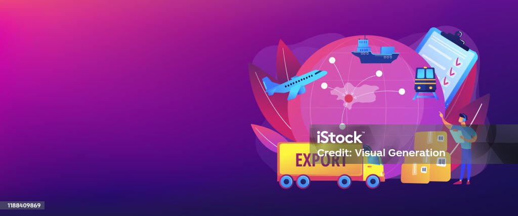 Export Control Graphics Export Control Concept Banner Header Stock Illustration - Download ...