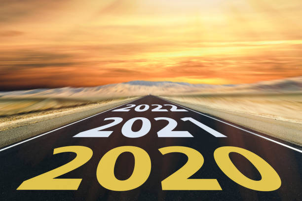 istock Empty asphalt road and New year 2020 concept 1188412016