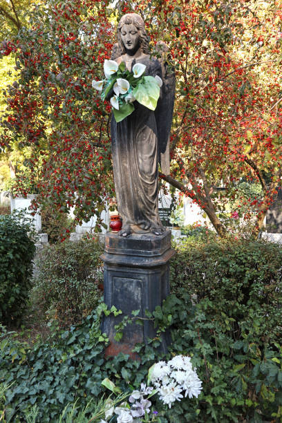 istock Angel statue in the public cemetery 1188417632