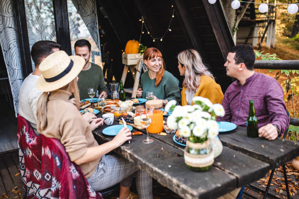 istock Family lunch outdoors 1188420552