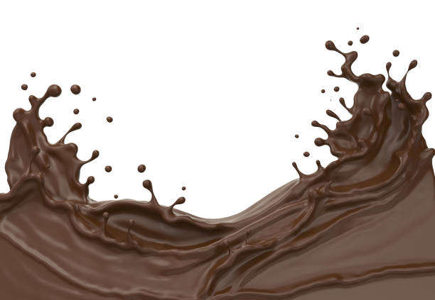 istock wave of Chocolate or Cocoa splash. 1188421986