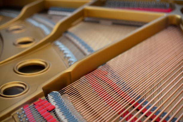 istock Inside Piano instrument for music background. 1188425046