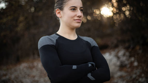 istock Young girl maintains physical activity 1188428350