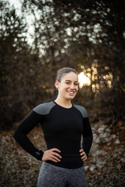 istock Young girl maintains physical activity 1188428413