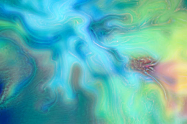 istock Abstract iridescent holographic neon background. Hologram vibrant style pattern. Backdrop pearl texture. 1188431173