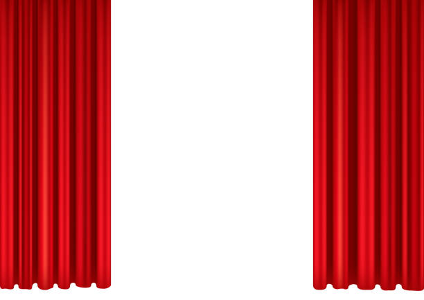 istock Red curtains of theater stage. 1188431560