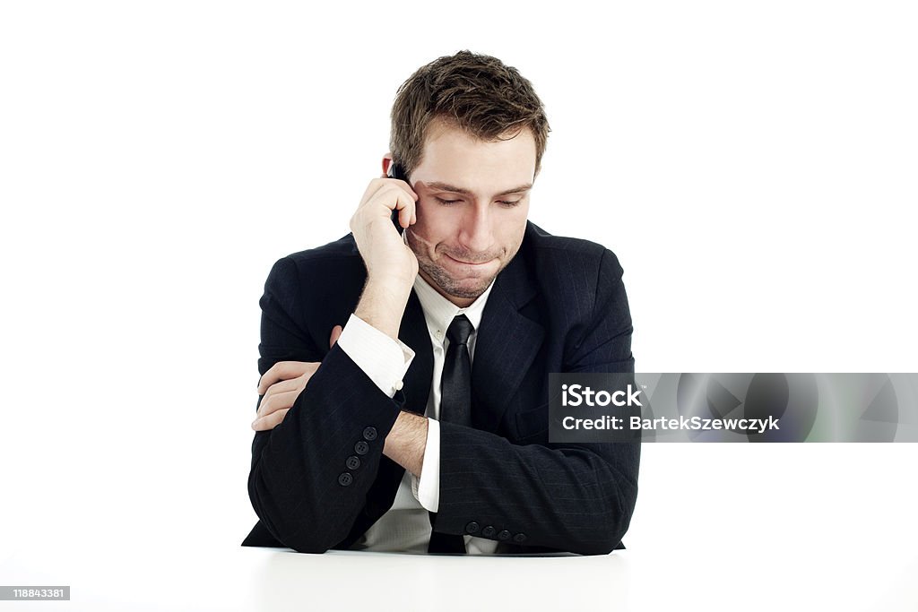 Hombre de negocios hablando por teléfono - Foto de stock de 20 a 29 años libre de derechos