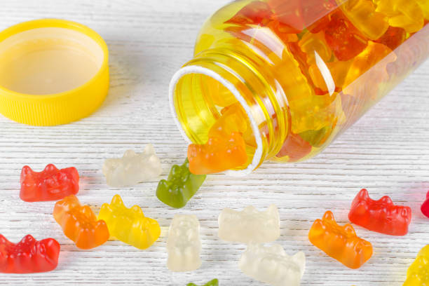istock vitamins for children like jelly candy on the table 1188433873
