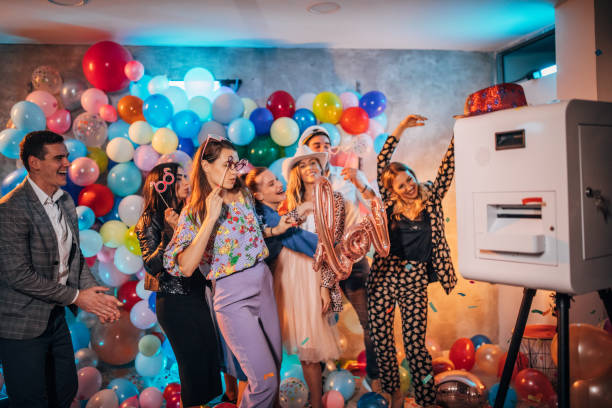 istock Photo booth at a party 1188436973