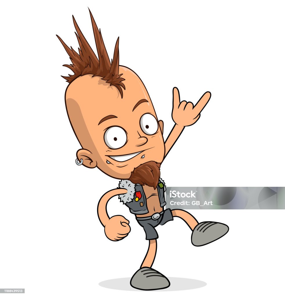 Cartoon Funny Boy Character Ready For Animation Stock Illustration -  Download Image Now - Mohawk, Adult, Adults Only - iStock