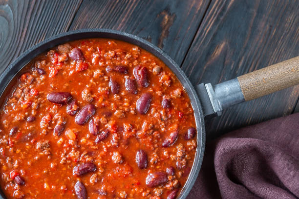 istock Chili con carne in a frying pan 1188442555
