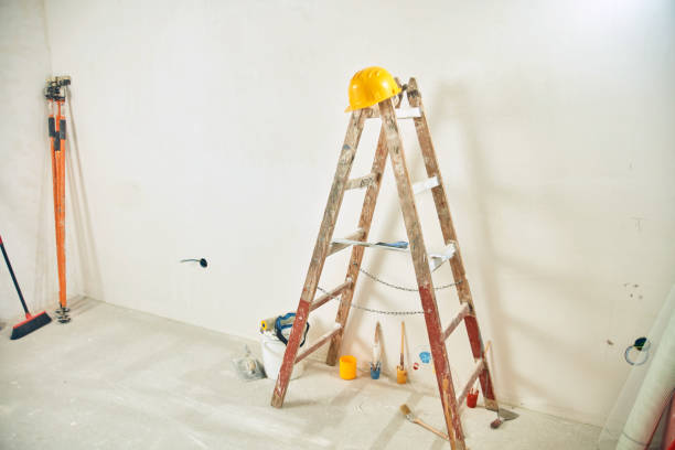 istock Tools and room in renovation progress, house remodeling, construction works. 1188444206