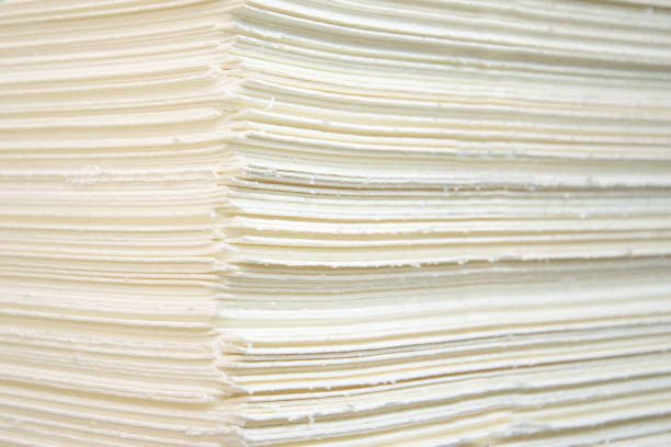 stop the pulp cellulose sheets are prefabricated for making paper - membrana celular imagens e fotografias de stock