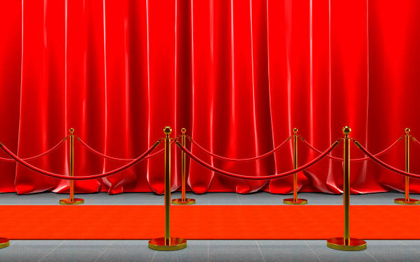 istock red carpet with gold-colored barriers and red rope 1188447386