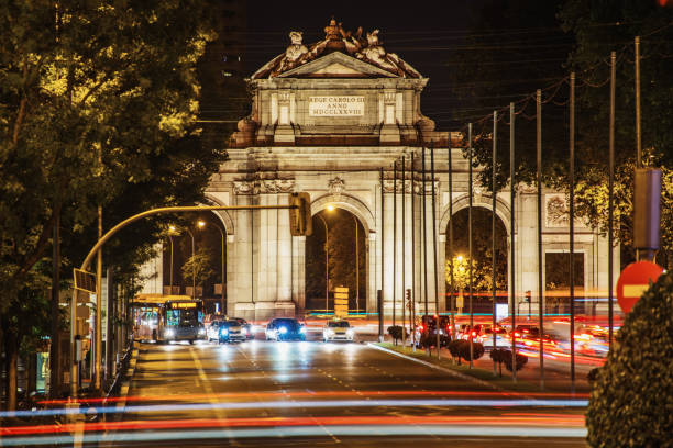 istock Puerta de Alcala in Madrid, Spain, at night 1188450548