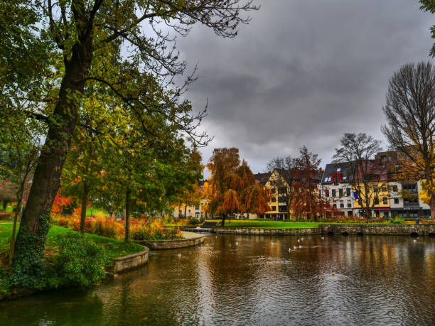 the city of paderborn in germany the city of paderborn and the pader river in germany paderborn photos stock pictures, royalty-free photos & images