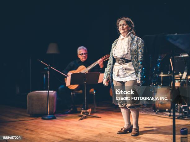 Opera Singer Performing On The Stage Stock Photo - Download Image Now - Opera, Singer, Stage - Performance Space