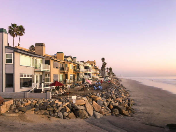 california sull'oceano - coastal property foto e immagini stock