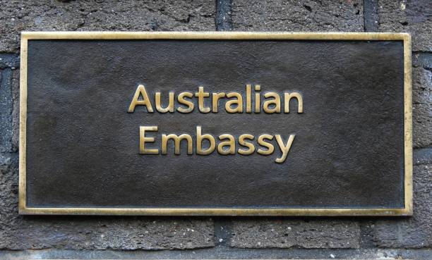 Australian Embassy stock photo