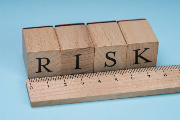 istock Risk Word On Wooden Blocks Behind The Ruler 1188463054