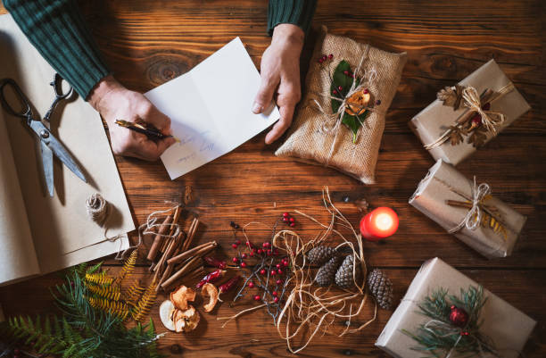 istock Writing Christmas Greeting Cards 1188471030