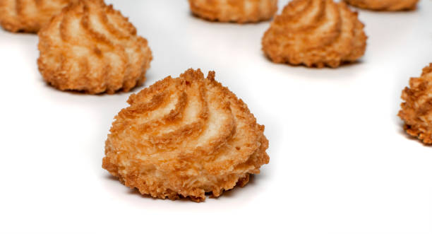 istock Natural baked coconut cookies or cocoanut macaroons with coco chips 1188478894