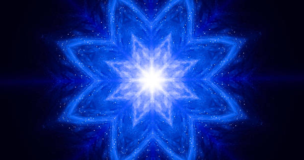 istock Chakra, meditation, chi, yoga. Aura energy visualization. VJ Lightning burst aura background. 1188482019